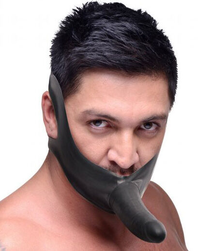 Face Strap On and Mouth Gag Strap on Dildo