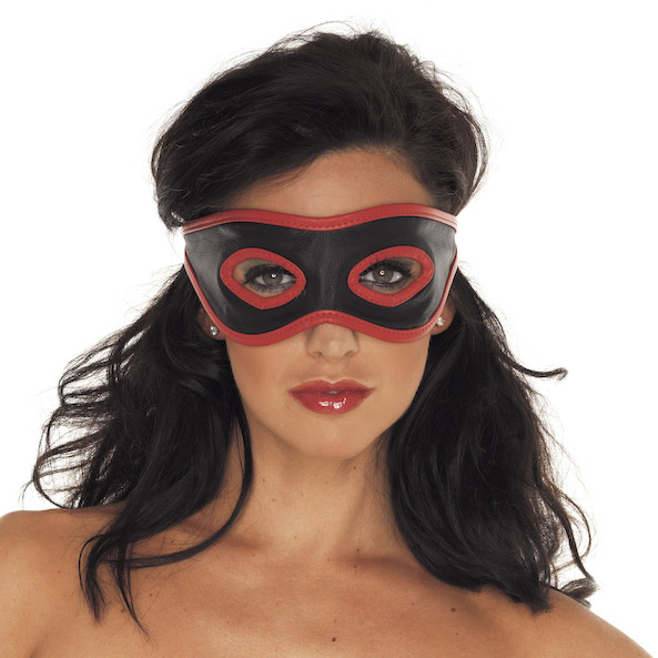 Red And Black Leather Mask Masks