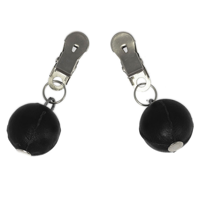 Nipple Clamps With Round Black Weights Nipple Clamps